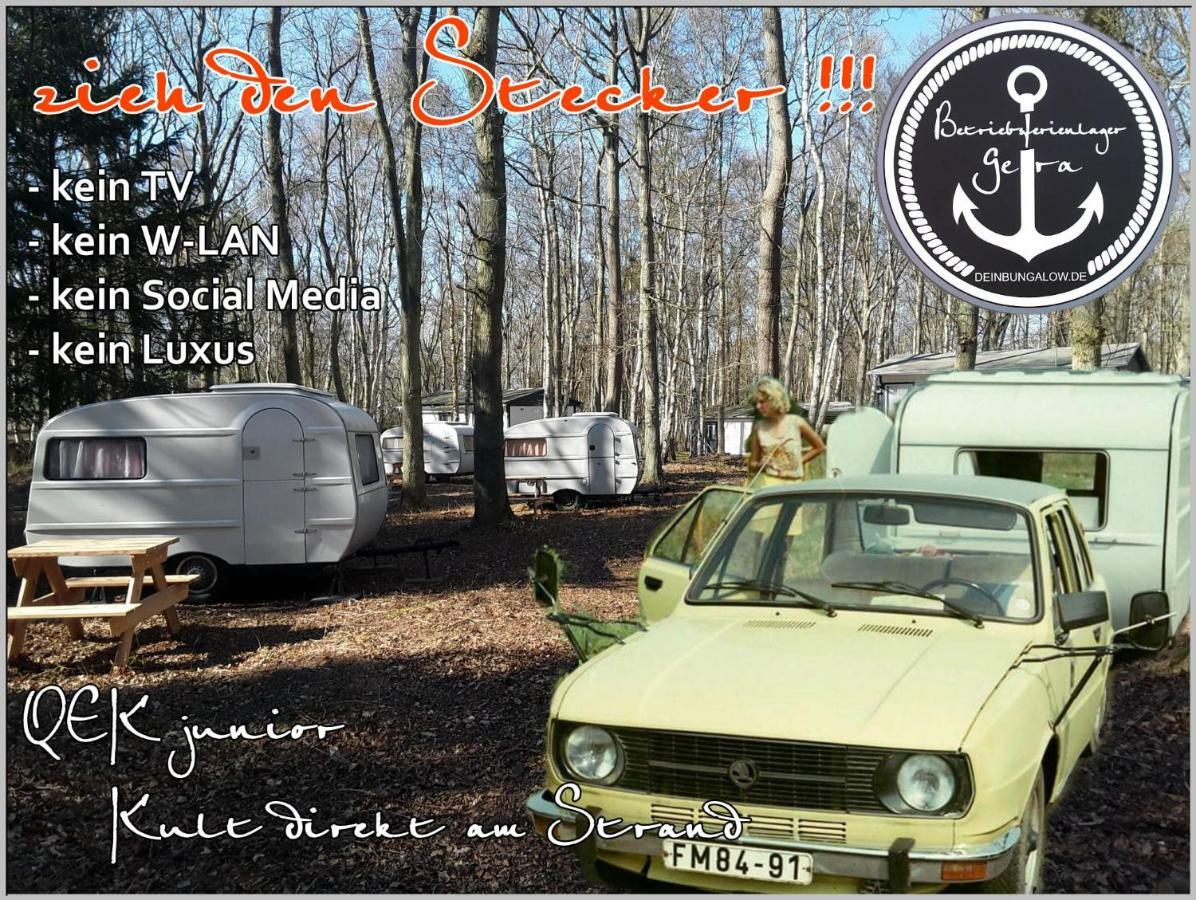 דראנסקה Ddr Wohnwagen Qek Direkt Am Strand מראה חיצוני תמונה